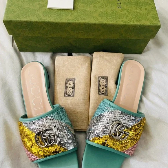 Gucci Sequin Multico Flat - Picture 4 of 11